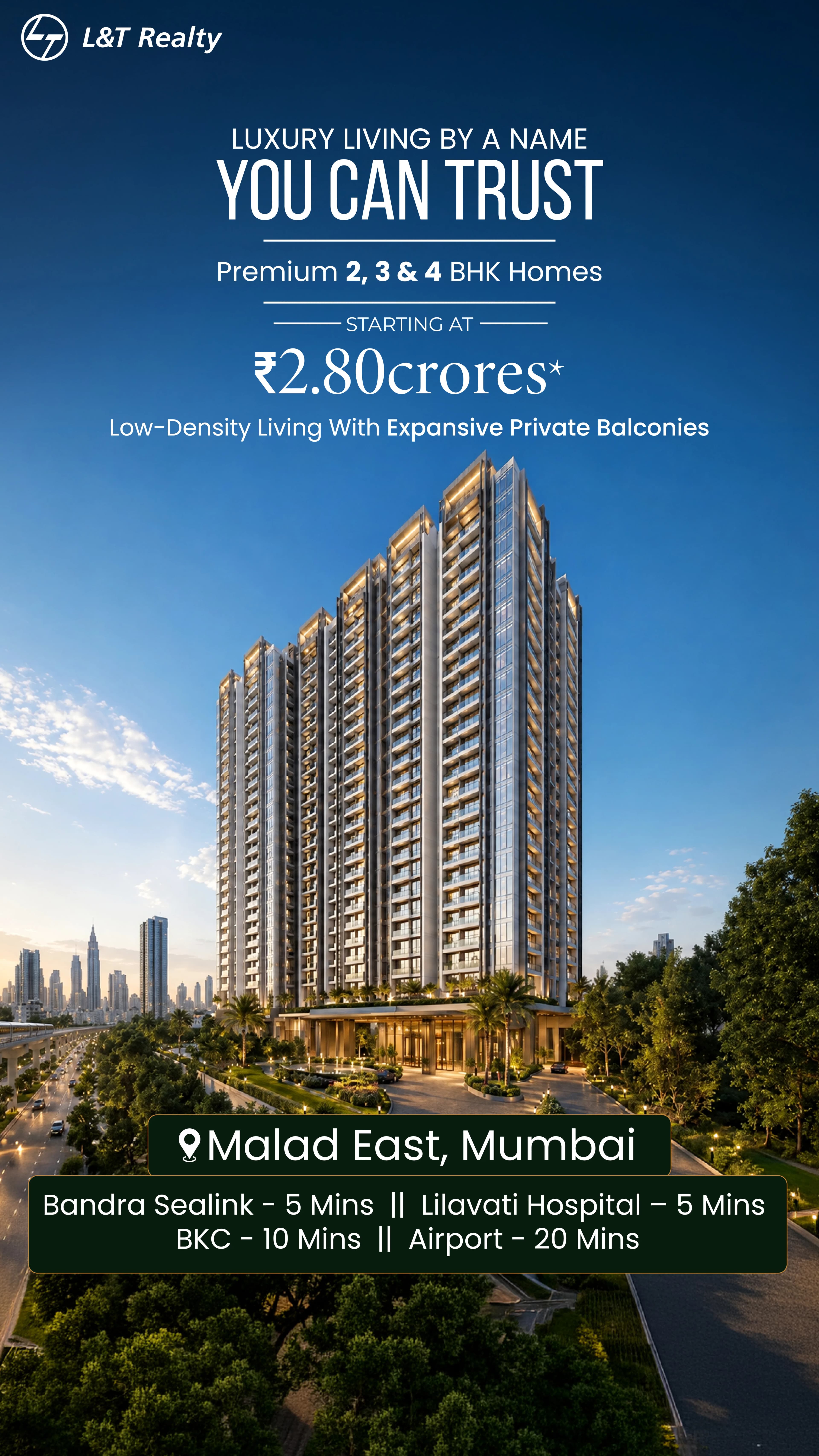 L&T MALAD Mobile Banner